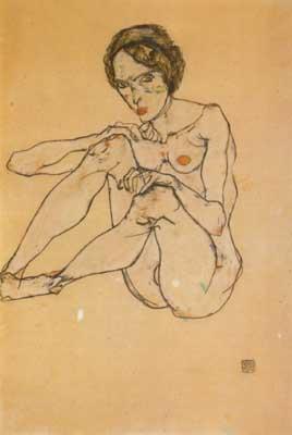Egon Schiele Nude Woman (mk12) oil painting image